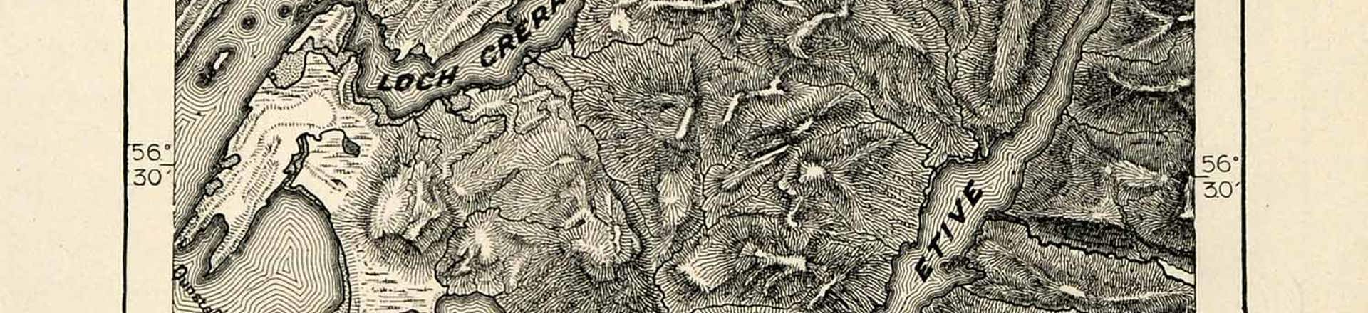 1882 Relief Line-block Map Loch Etive Scotland from ebay.JPG