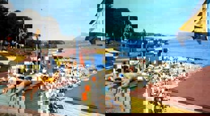 Vintage Image Of Beach Huts Kirn Lido, 1960S D.Buchan, Used In Hannah's Work