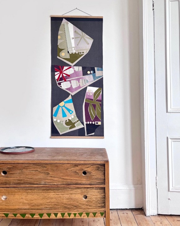 Fragments 2, Wall Hanging by Eve Campbell, Credit Eve Campbell