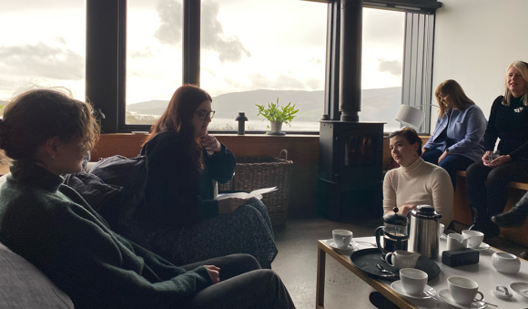 Adham O Broin At Cove Park With Mairi Macleod Nov 2023 Small