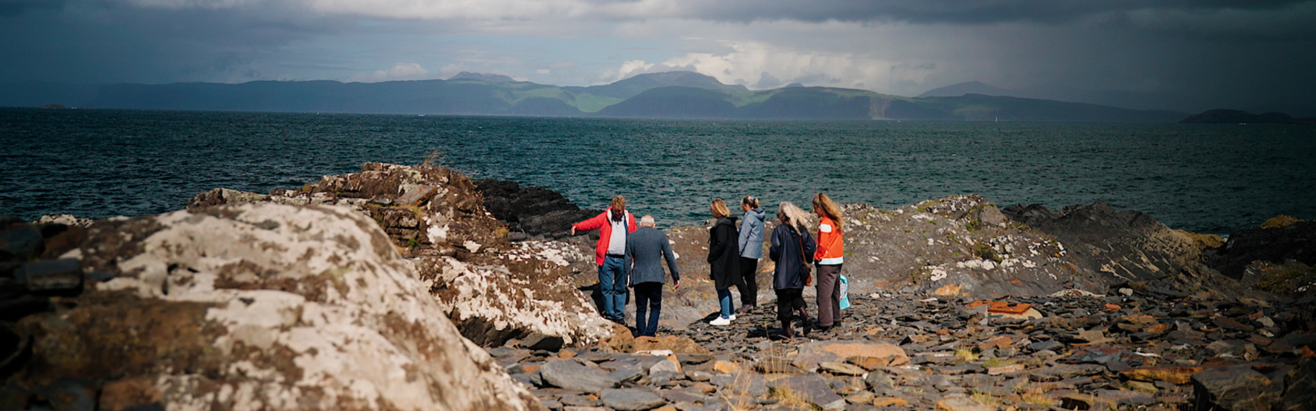 Expressing An Island, Patrick Corbett Geology Poetry Workshop July 2023, Film Still By Glenda Rome
