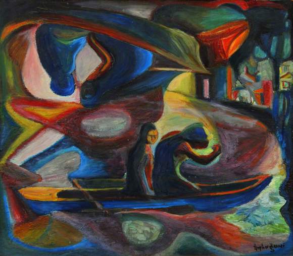 The Fishermen By Louis Azaria Mbughuni, The Argyll Collection © Artist Estate