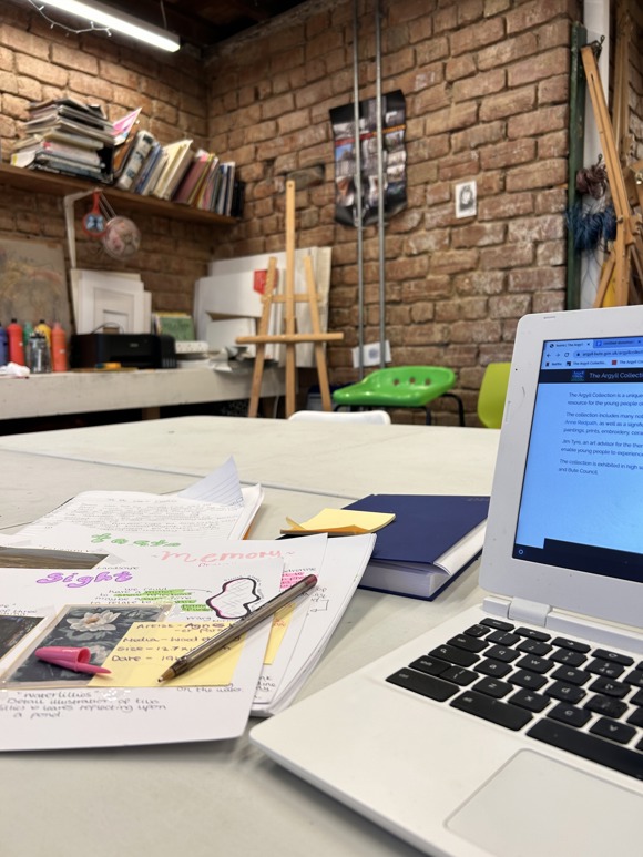 Lily Vaughan Workspace At Dunoon Burgh Hall, Feb 2024, Credit Lily Vaughan