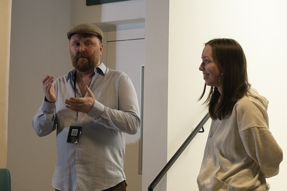 Cuairt Chaluim Chille St Columba Travels To Kilmartin Opening 2024, Àdhamh Ó Broin And Caoimhe Ní Bhroin,, Credit CHARTS