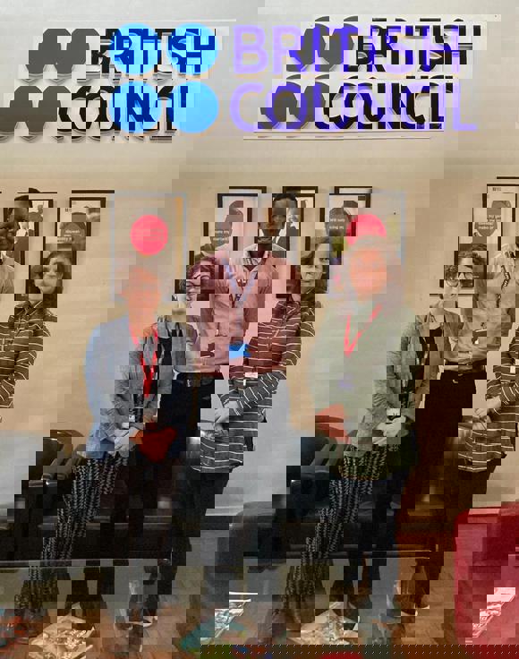 Dr Kate Cowcher, Janan Eochu, Dr Deirdre Mackenna At British Council Kampala, Uganda 27.01.2024. Image Courtesy Of CHARTS 2