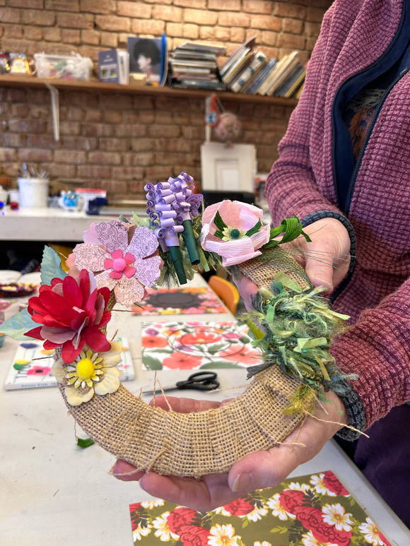 3D Flower Making, Inspired By Caroline Hemming’S ‘June Hedgerow’, Hosted By Lily Vaughan At Dunoon Burgh Hall, April 2024, Credit CHARTS(4)