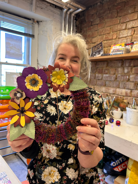 3D Flower Making, Inspired By Caroline Hemming’S ‘June Hedgerow’, Hosted By Lily Vaughan At Dunoon Burgh Hall, April 2024, Credit CHARTS(3)