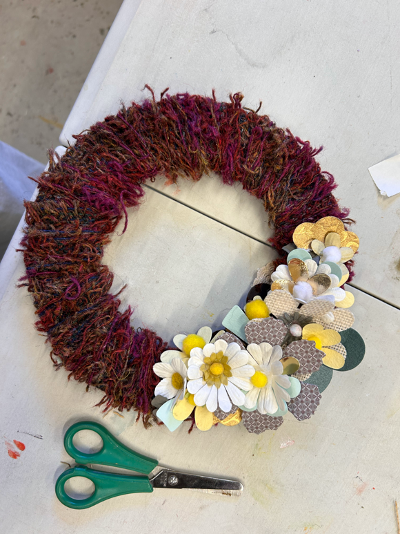 3D Flower Making, Inspired By Caroline Hemming’S ‘June Hedgerow’, Hosted By Lily Vaughan At Dunoon Burgh Hall, April 2024, Credit CHARTS(1)