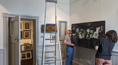 Awaken, The Argyll Collection, Exhibition Prep, April 2024, Credit Kirsty Macnab