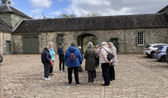 Donald Macdougall And Tour Ground In The Courtyard, Argyll Papers, 2023.