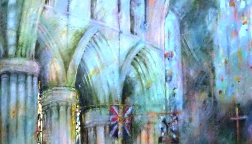 Kaleidoscopic Colour, Interior of the Church of the Holy Rude 122cms x 122cms on board (2).jpg