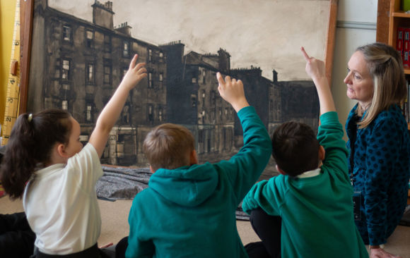 The Superpower Of Looking With Art UK, The Reconnected Team At Glenbarr Primary School, October 2024. Credit CHARTS Sam Kilday(4)