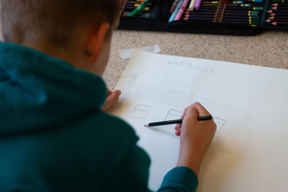 The Superpower Of Looking With Art UK, The Reconnected Team At Glenbarr Primary School, October 2024. Credit CHARTS Sam Kilday(2)