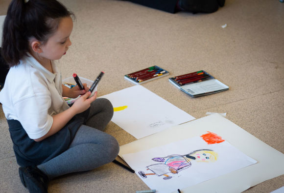 The Superpower Of Looking With Art UK, The Reconnected Team At Glenbarr Primary School, October 2024. Credit CHARTS Sam Kilday(3)