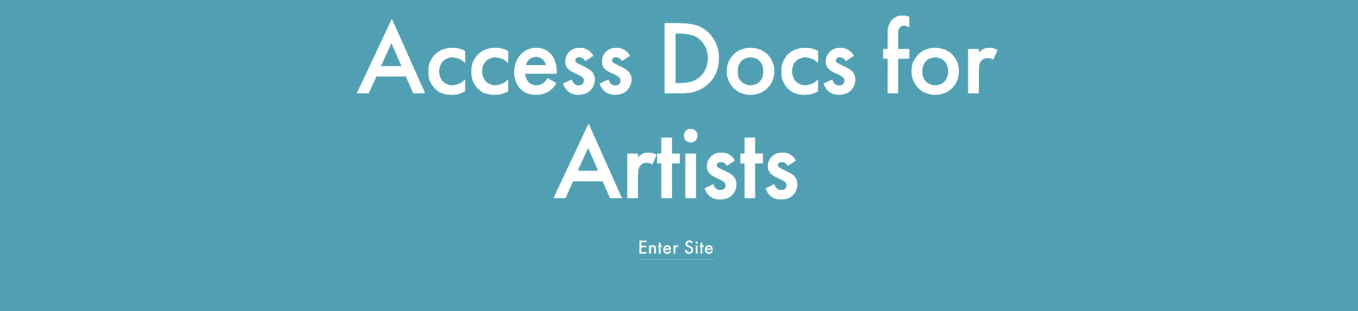 Access Docs For Artists