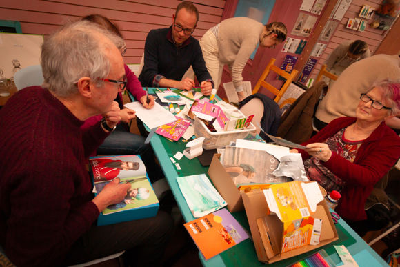 Ràmh Beacons, Bonnie Bookbinding With ATLAS Arts, Bute, January 2025. Credit Sam Kilday